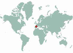 Tarbes-Lourdes-Pyrenees Airport in world map
